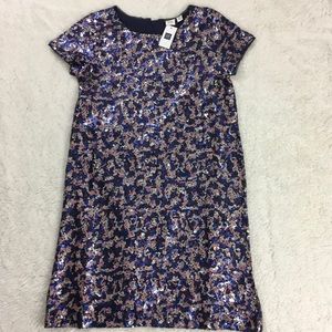 PRICE DROP!  Gap girls multi colored sequined party shift dress